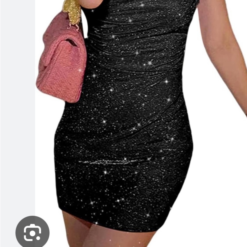 Used Sexy black sparkles dress